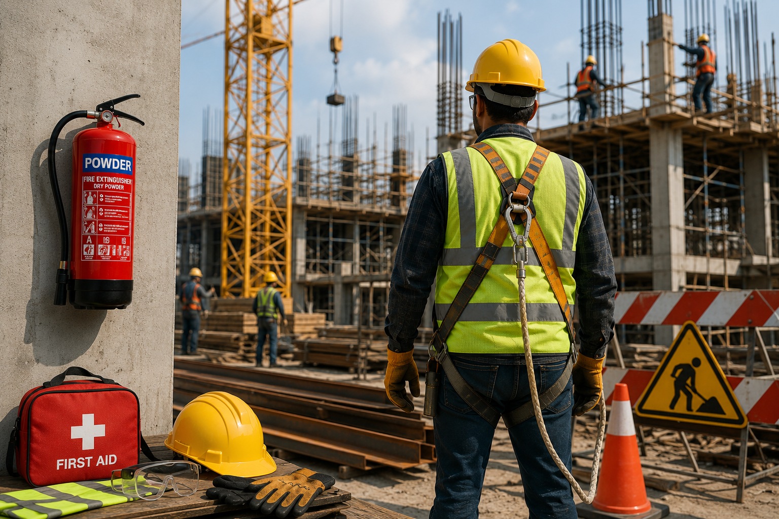 Safety equipment for construction sites