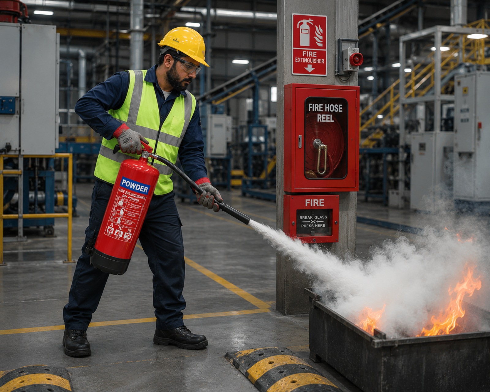 Fire and safety products for manufacturing industries